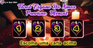 Previsão Mensal com Baralho Cigano